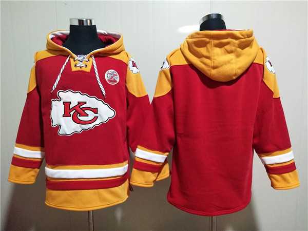 Kansas City Chiefs Blank Red Lace-Up Pullover Hoodie,We sell and wholesale Kansas City Chiefs Blank Red Lace-Up Pullover Hoodie on line form chian!